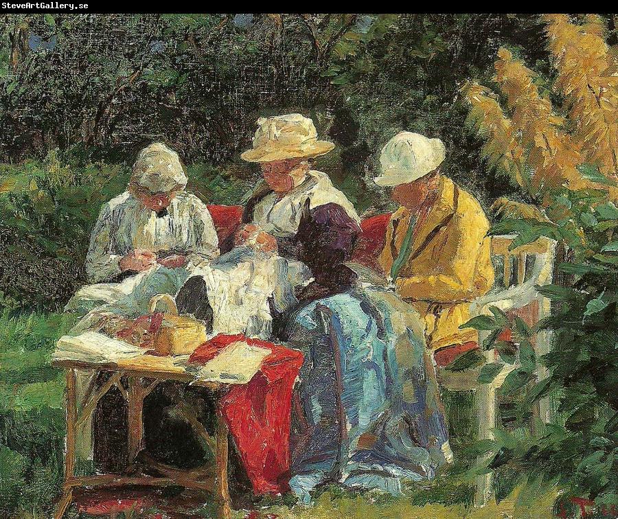 Laurits Tuxen solskin i haven